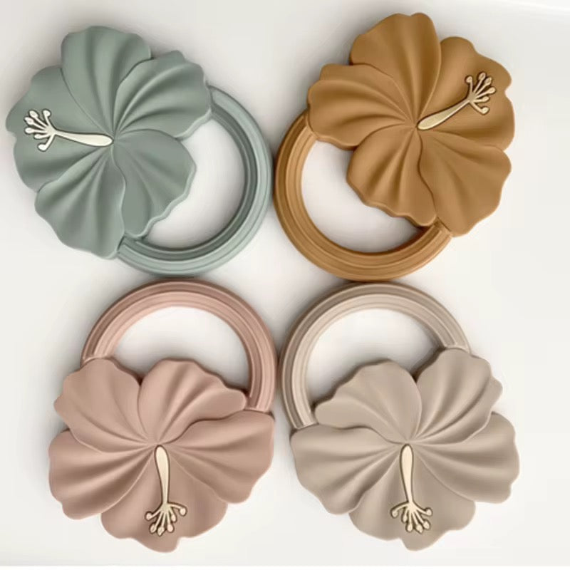 Hibiscus Silicone Teething Soother