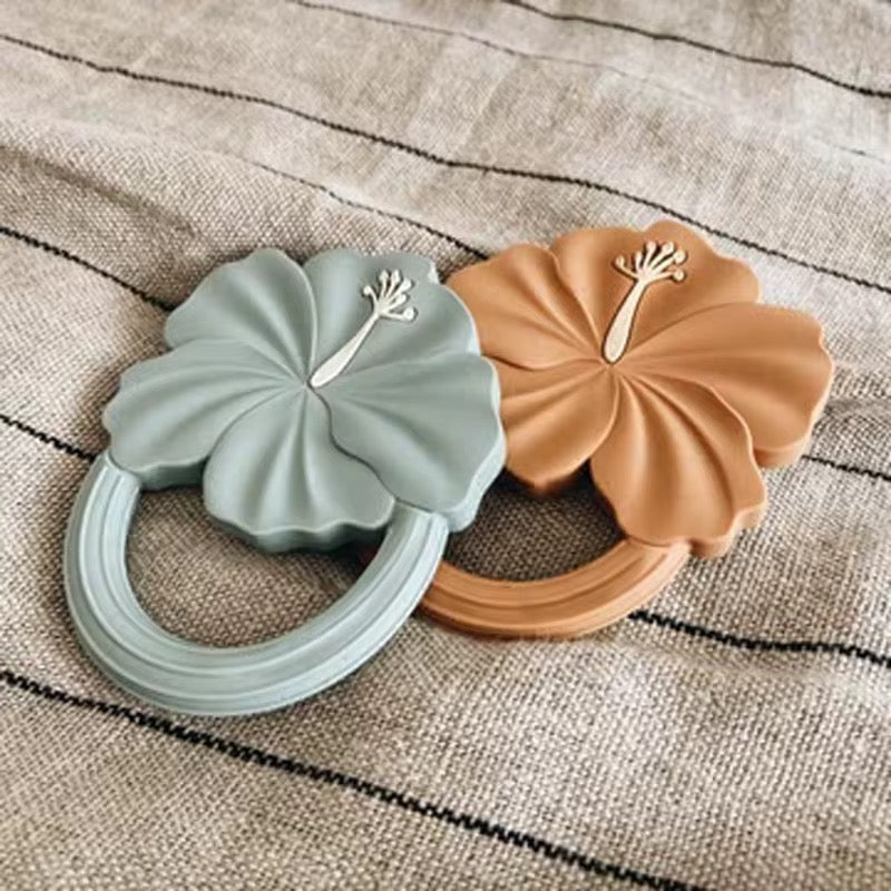Hibiscus Silicone Teething Soother