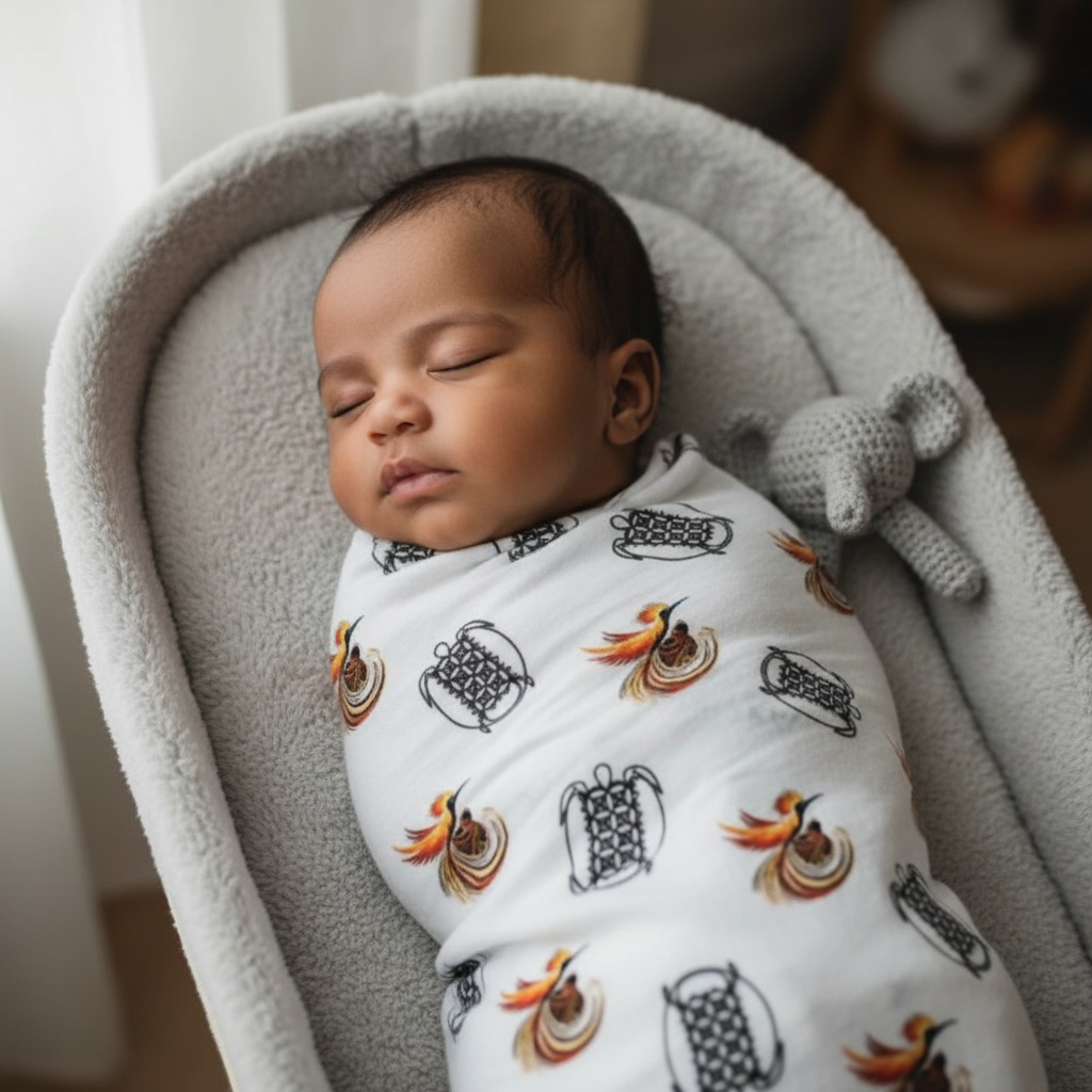 Vanuatu Turtle Sandroing Swaddle Wrap